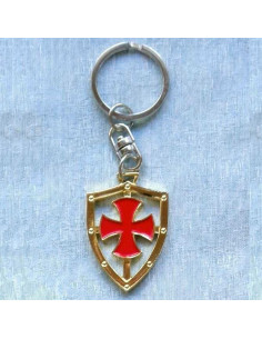 Porte-clés avec la croix des Templiers