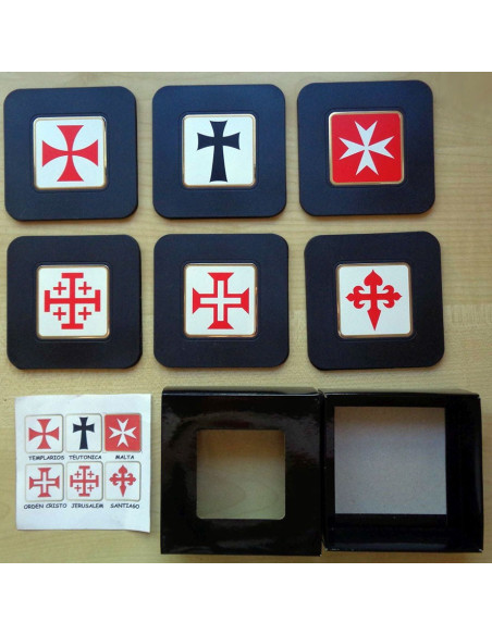 Collection 6 sous-verres avec croix...