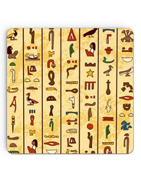 Sous-verres en bois hiéroglyphiques...