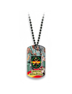 Assiette avec chaîne à boules de la Légion espagnole