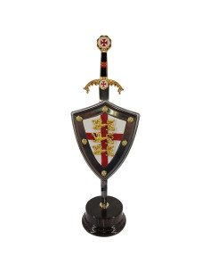 Set Richard Cœur de Lion, ouvre-lettre avec bouclier et...