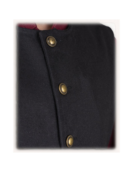 Gilet pirate Fletcher noir