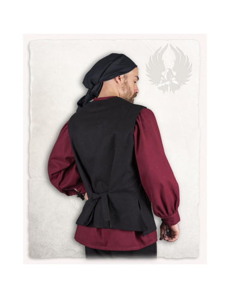 Gilet pirate Fletcher noir