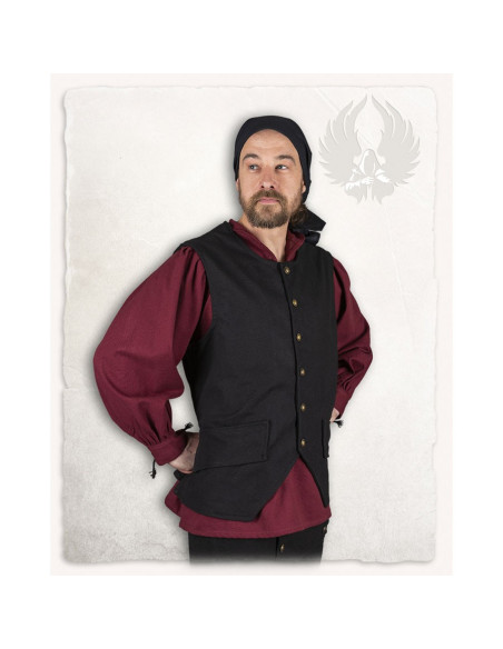 Gilet pirate Fletcher noir