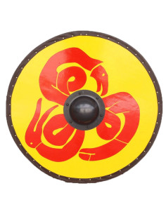 Viking Shield Tribal Serpent de Guindeau bois et acier