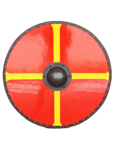 Bouclier Viking Croix de Guindeau bois et acier