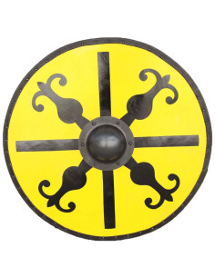 Bouclier Médiéval Rond de Guindeau bois et acier