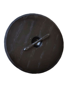 Bouclier Médiéval Rond de Guindeau bois et acier 2