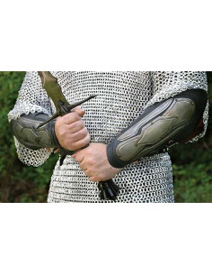 Bracelets elfes, cuir et acier 2