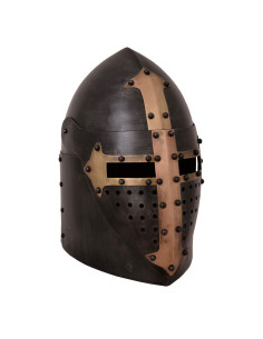 Casque Sugarloaf Templar avec visière, finition foncée