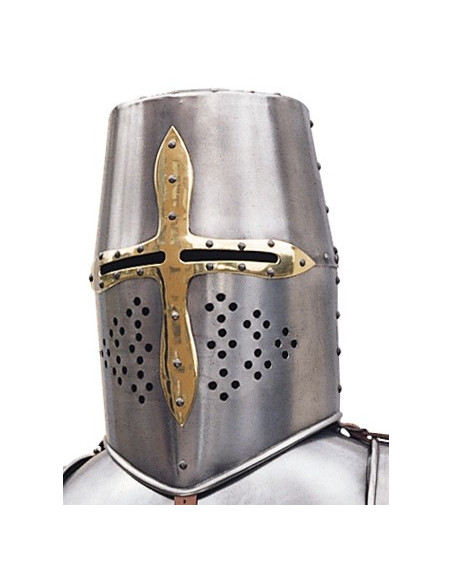 Armure naturelle avec bouclier et lance