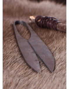 Ciseaux médiévaux forgés à la main, acier à ressort 2