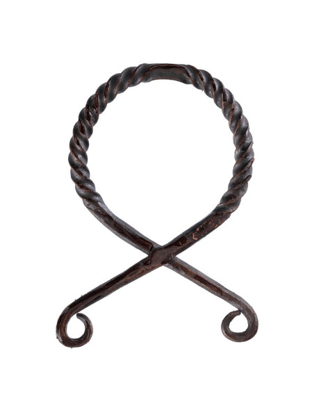 Grand pendentif croix troll en fer...