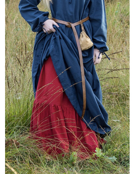 Jupe ou jupon médiéval, couleur rouge