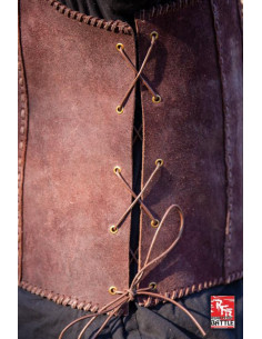 Armure de vétéran de guerrier médiéval en cuir, marron 2