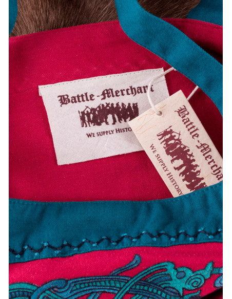 Robe tablier Viking Hilja rouge avec...