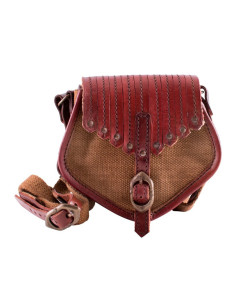 Sac Viking en toile et cuir