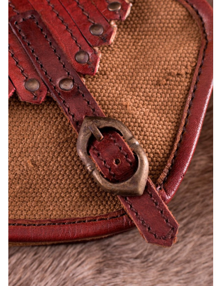 Sac Viking en toile et cuir