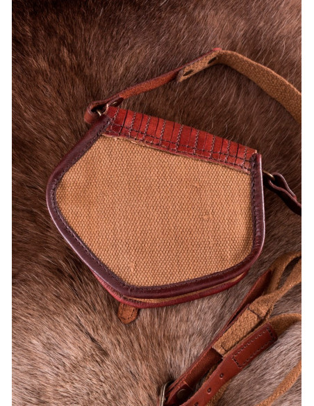 Sac Viking en toile et cuir