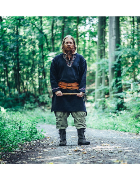 Tunique viking avec broderie Freki,...