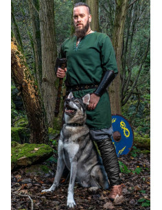 Tunique viking avec broderie Erwin, vert