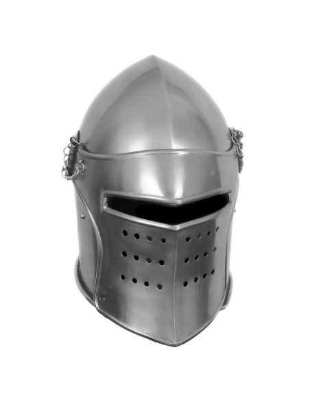 Bacinet de guerrier médiéval, avec...