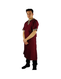 Tunique viking manche courte Richard, rouge
