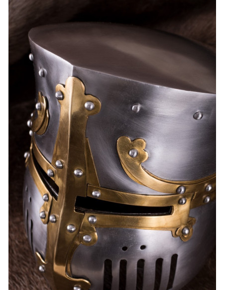 Casque croisé avec garnitures en...