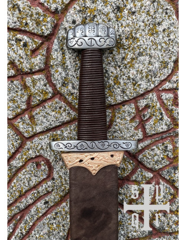 Épée Viking en Acier Damas, 94 cm. ⚔️ Boutique Épées