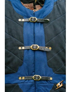 Gambison rembourré Dastan en bleu-noir 2