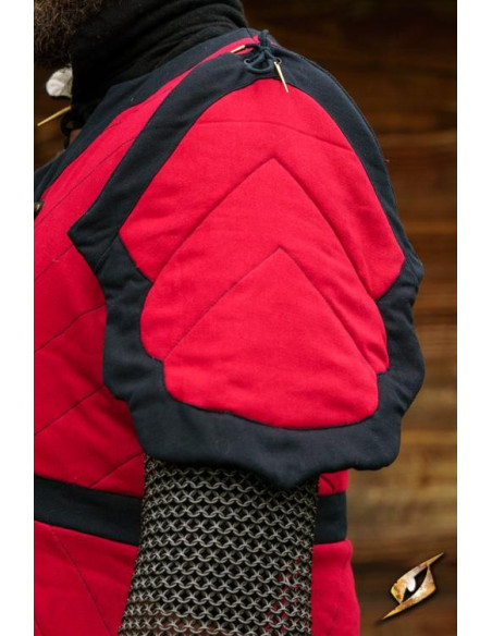 Crevette matelassée Dastan en rouge-noir