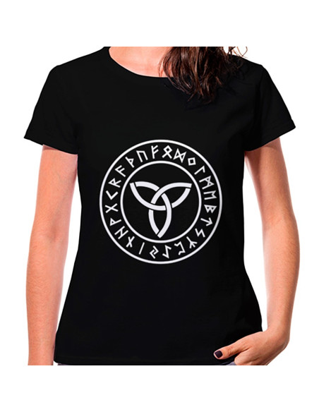 T-shirt femme noir Trisqueta Celtic,...