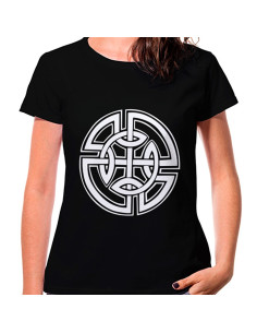 T-shirt Celtic Knots Black Woman, manches courtes