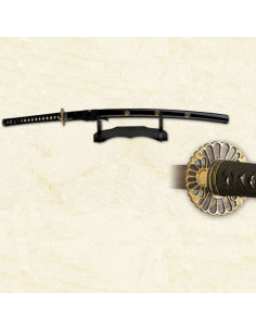 En Septembre gaine katana en bois + exposant noir 2