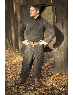 Cotte de mailles viking de Ragnar, finition Epic Dark