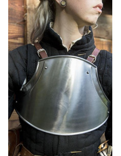 Cuirasse médiévale d'écuyer, finition polie 2