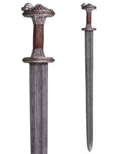 Sabre scandinave époque Vendel en acier Damas, finition... 2