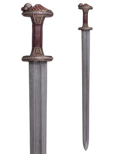 Épée scandinave époque Vendel en acier Damas, finition... 2