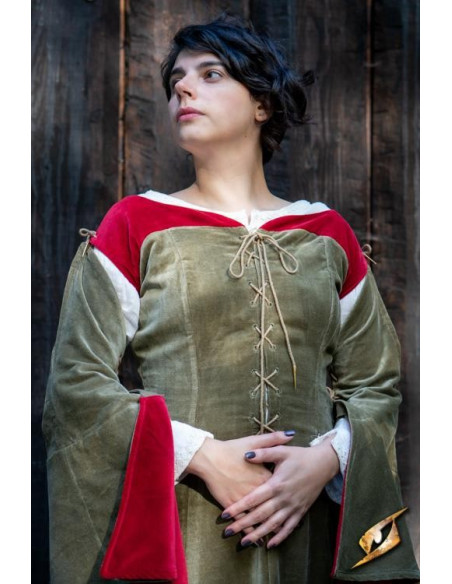 Robe médiévale Reine Isobel, couleur...