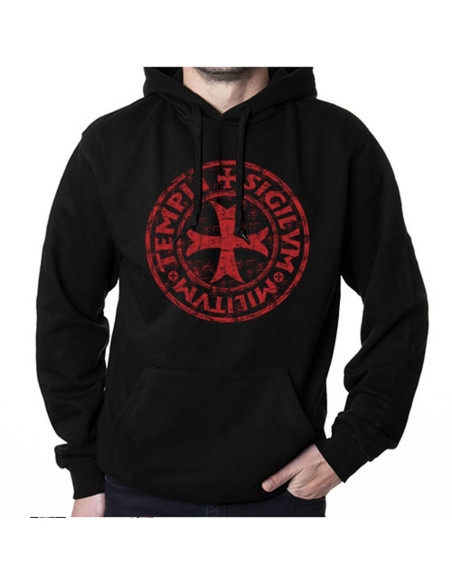 Sweat noir légende des Templiers avec...
