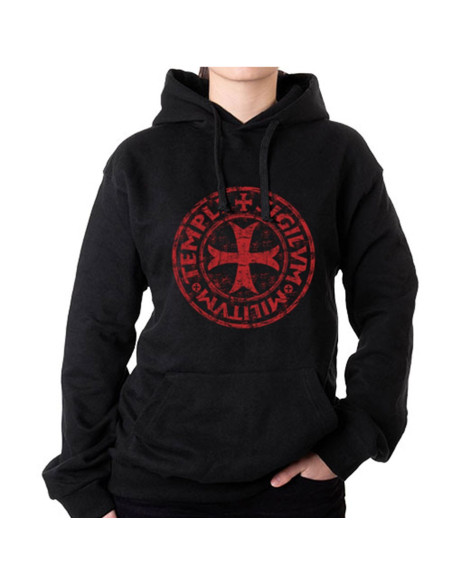 Sweat noir légende des Templiers avec...
