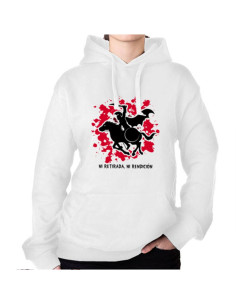 Spartan on Horseback White Sweatshirt : ni retraite, ni...