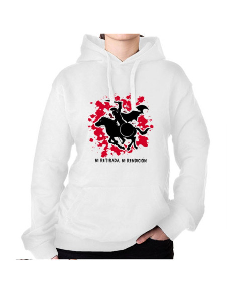 Spartan on Horseback White Sweatshirt...