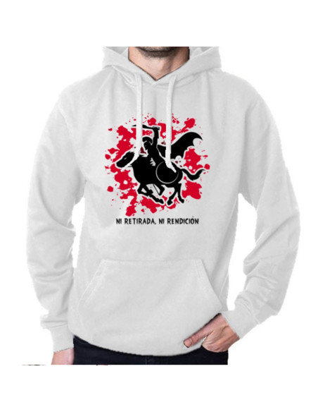 Spartan on Horseback White Sweatshirt...