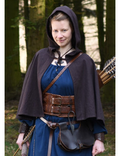 Gugel médiéval ouvert modèle Markus, en coton