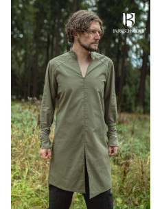 Tunique médiévale pour homme Là-dessus, couleur verte