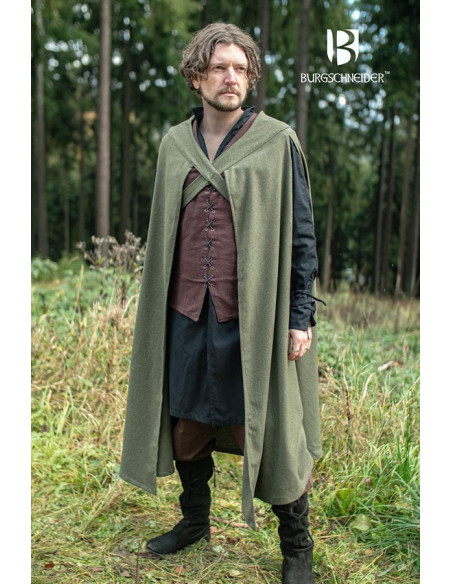 Cape d'aventurier médiéval Justus,...