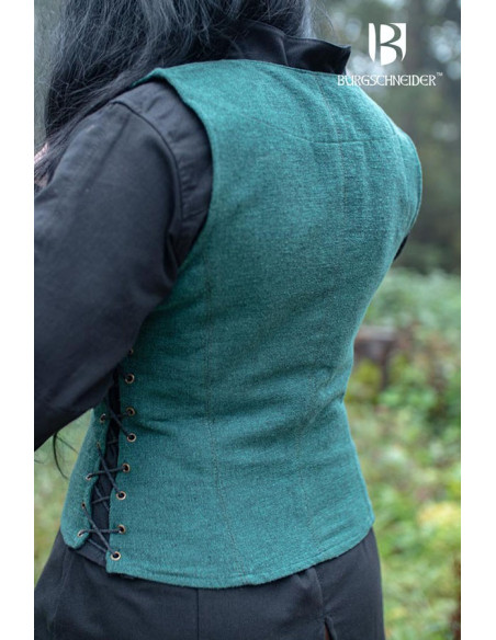 Gilet paysan médiéval Marian, couleur...