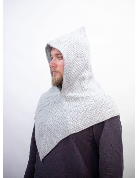 Gugel médiéval tricoté en laine