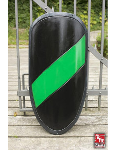 Bouclier en latex bicolore Kite Alto Ready for Battle, LARP